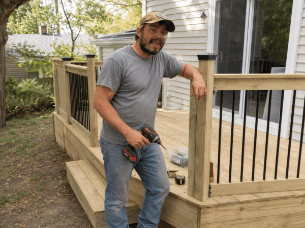 eEarl with a finished deck in Cambridge, Ohio – Handyman Services.arl-finishing-deck-cambridge-ohio Earl with a finished deck in Cambridge, Ohio - Handyman Services.